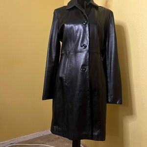 Guess Black Leather Jacket